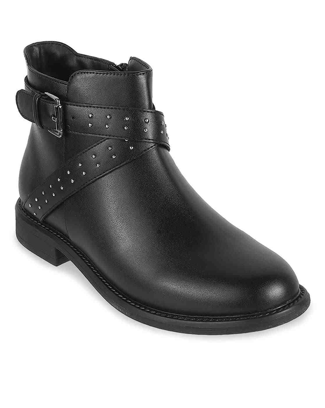 Women Embellished Ankle-Length Boots