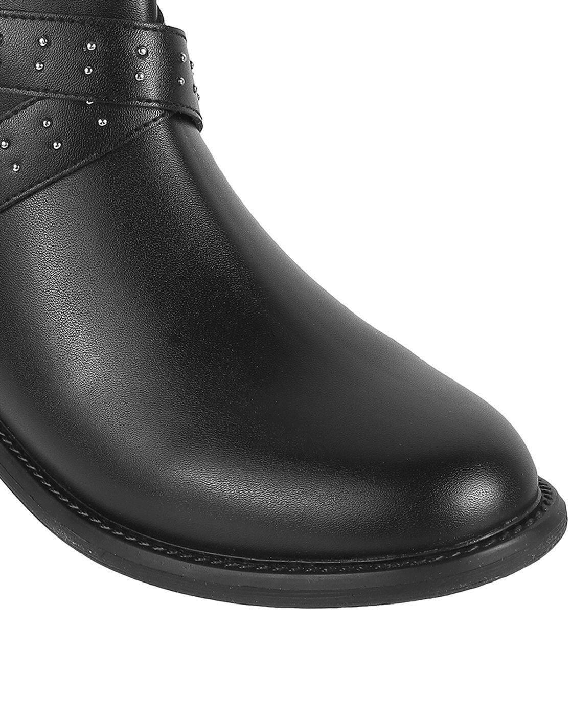 Women Embellished Ankle-Length Boots