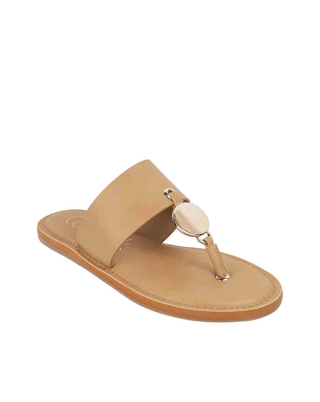 Women Round-Toe T-Strap Sandals