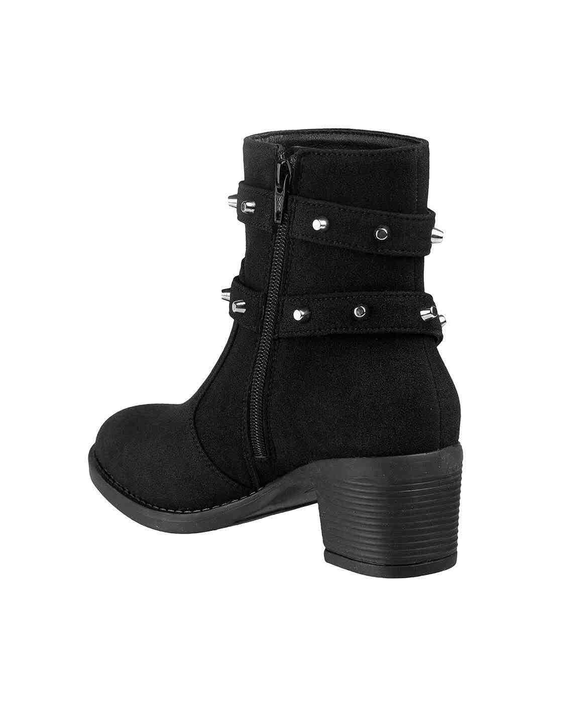 Women Ankle-Length Boots with Metal Accent