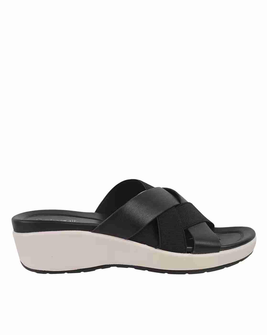 Women Criss-Cross Strap Platforms