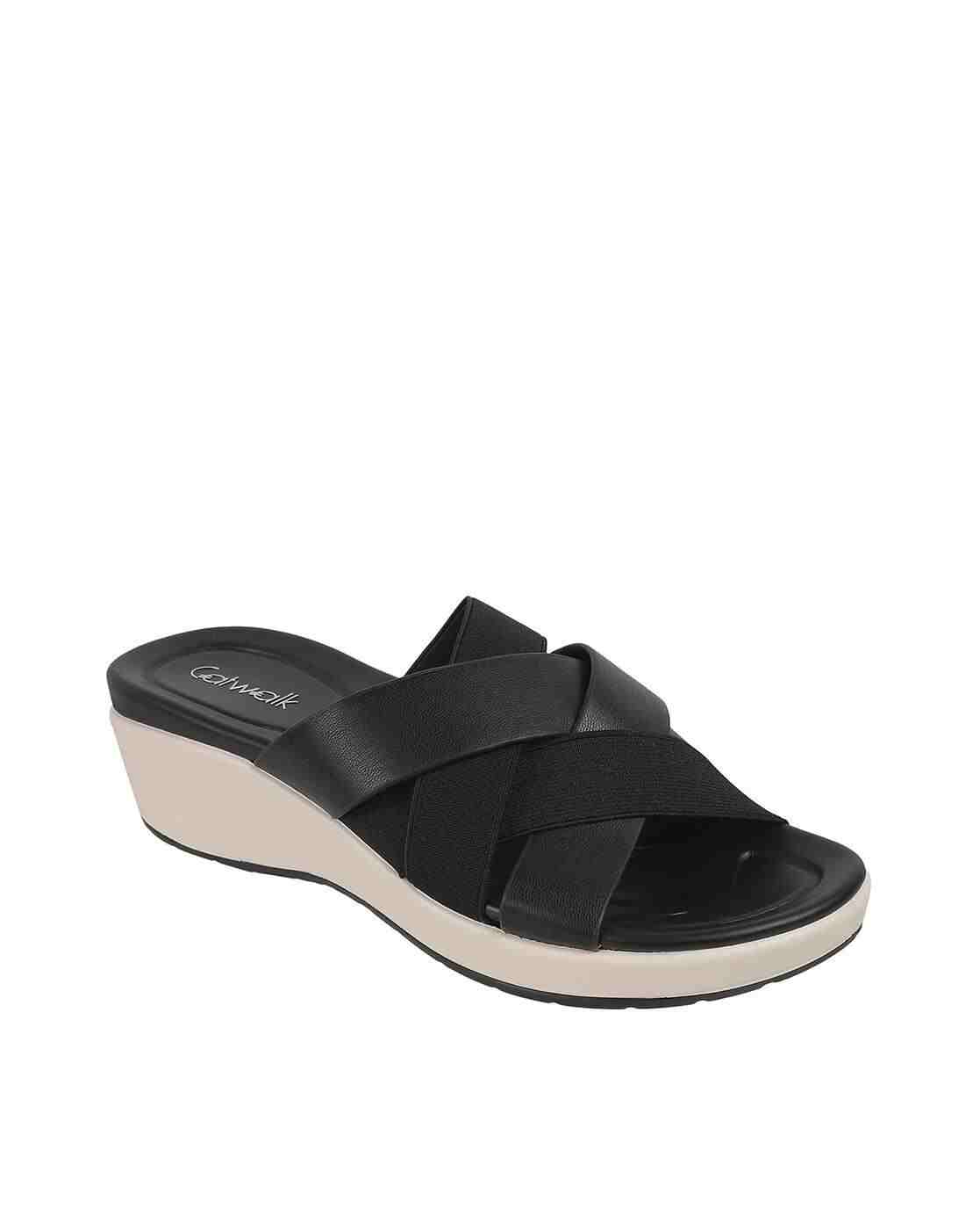 Women Criss-Cross Strap Platforms