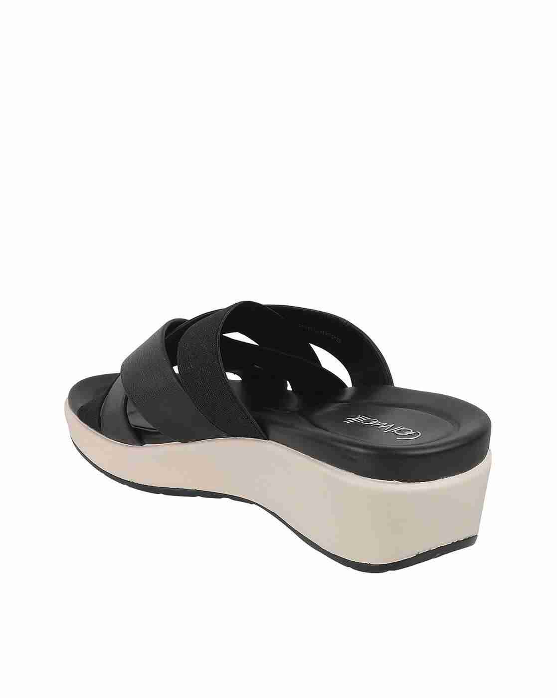 Women Criss-Cross Strap Platforms