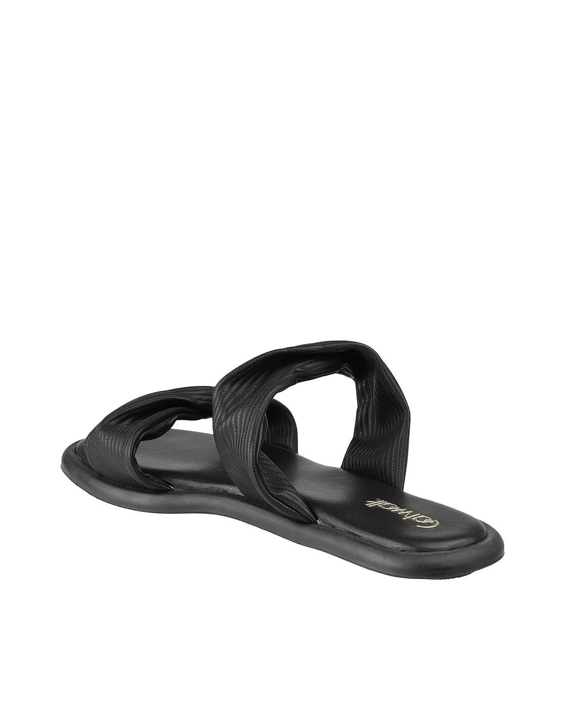 Women Dual-Strap Flat Sandals