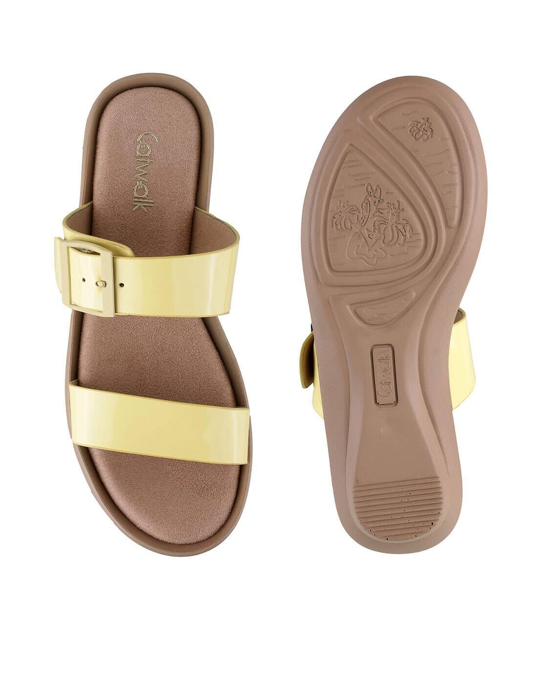 Women Croc-Embossed Open-Toe Flat Sandals