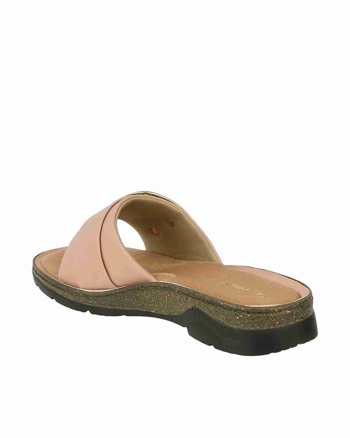 Women Wedges with Metal Accent