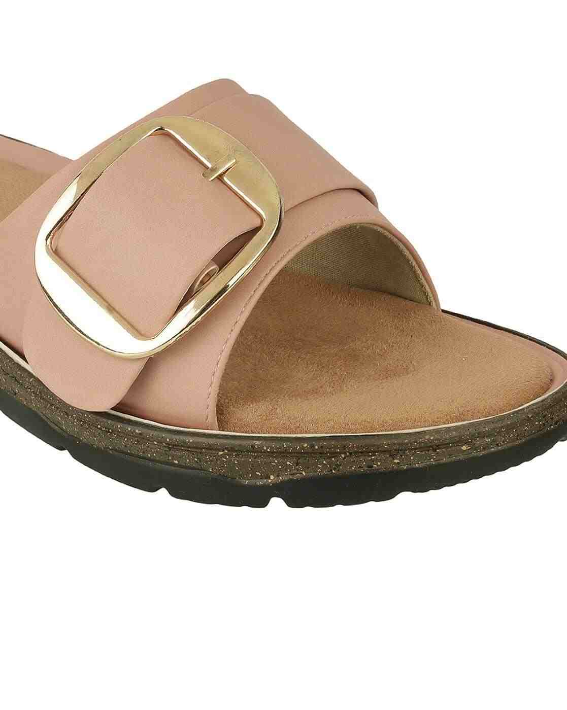 Women Wedges with Metal Accent