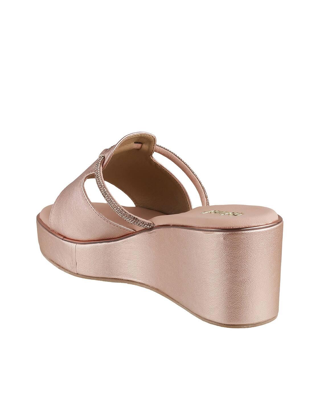 Women Embellished Open-Toe Wedges