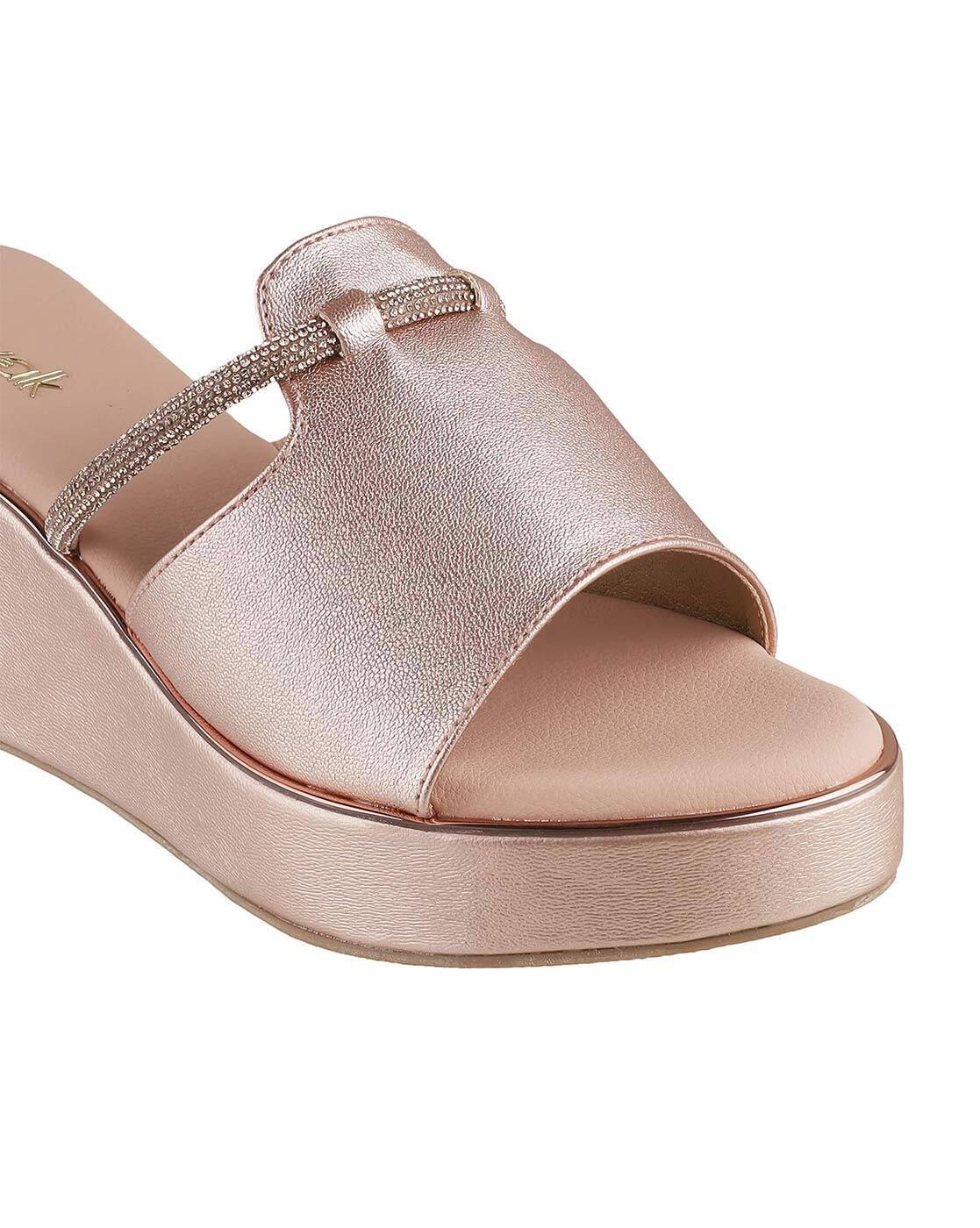 Women Embellished Open-Toe Wedges