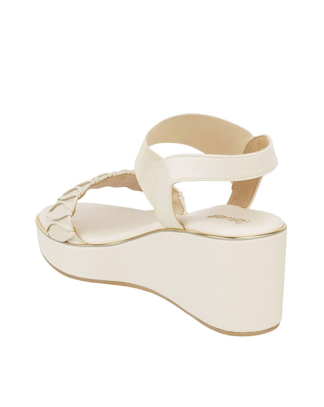 Women Ruched Slingback Wedges