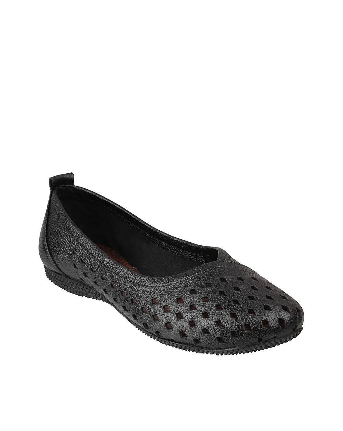 Women Laser-Cut Slip-On Ballerinas