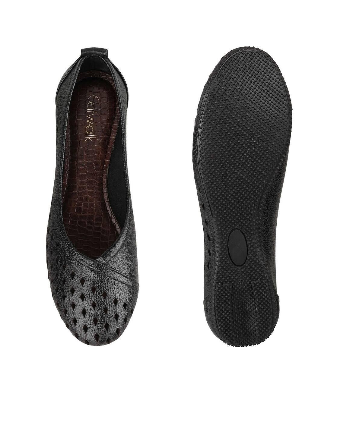 Women Laser-Cut Slip-On Ballerinas