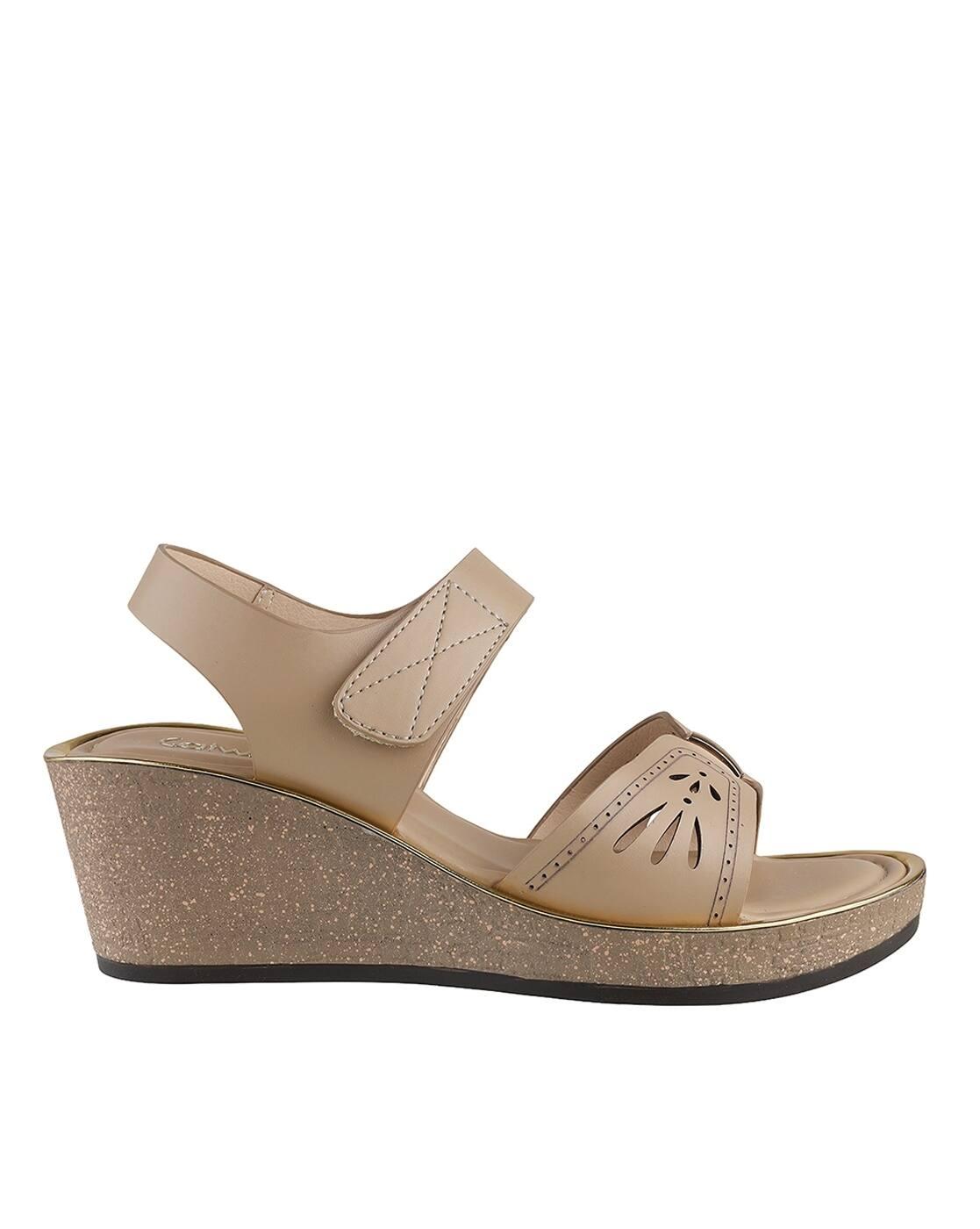 Women Slingback Wedges with Cutouts