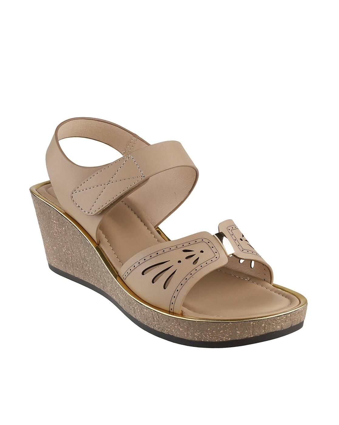 Women Slingback Wedges with Cutouts