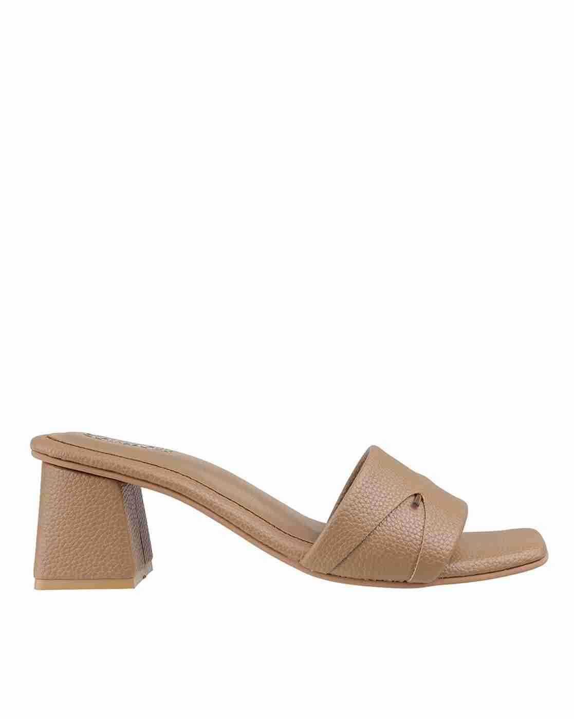 Women Heels Sandals with Rubber Sole