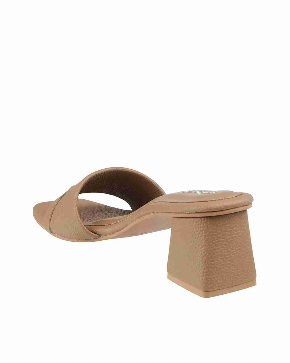 Women Heels Sandals with Rubber Sole