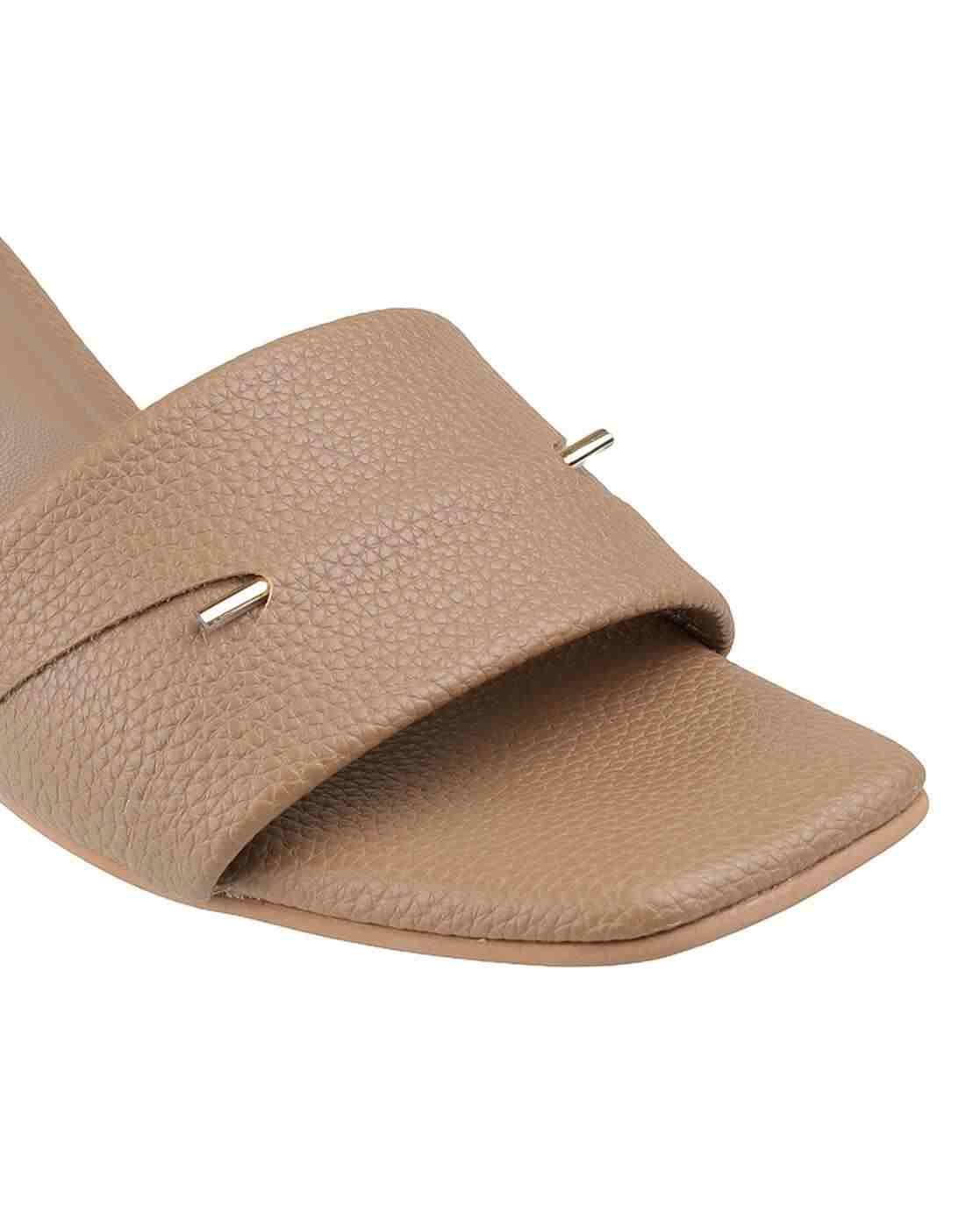 Women Heels Sandals with Rubber Sole