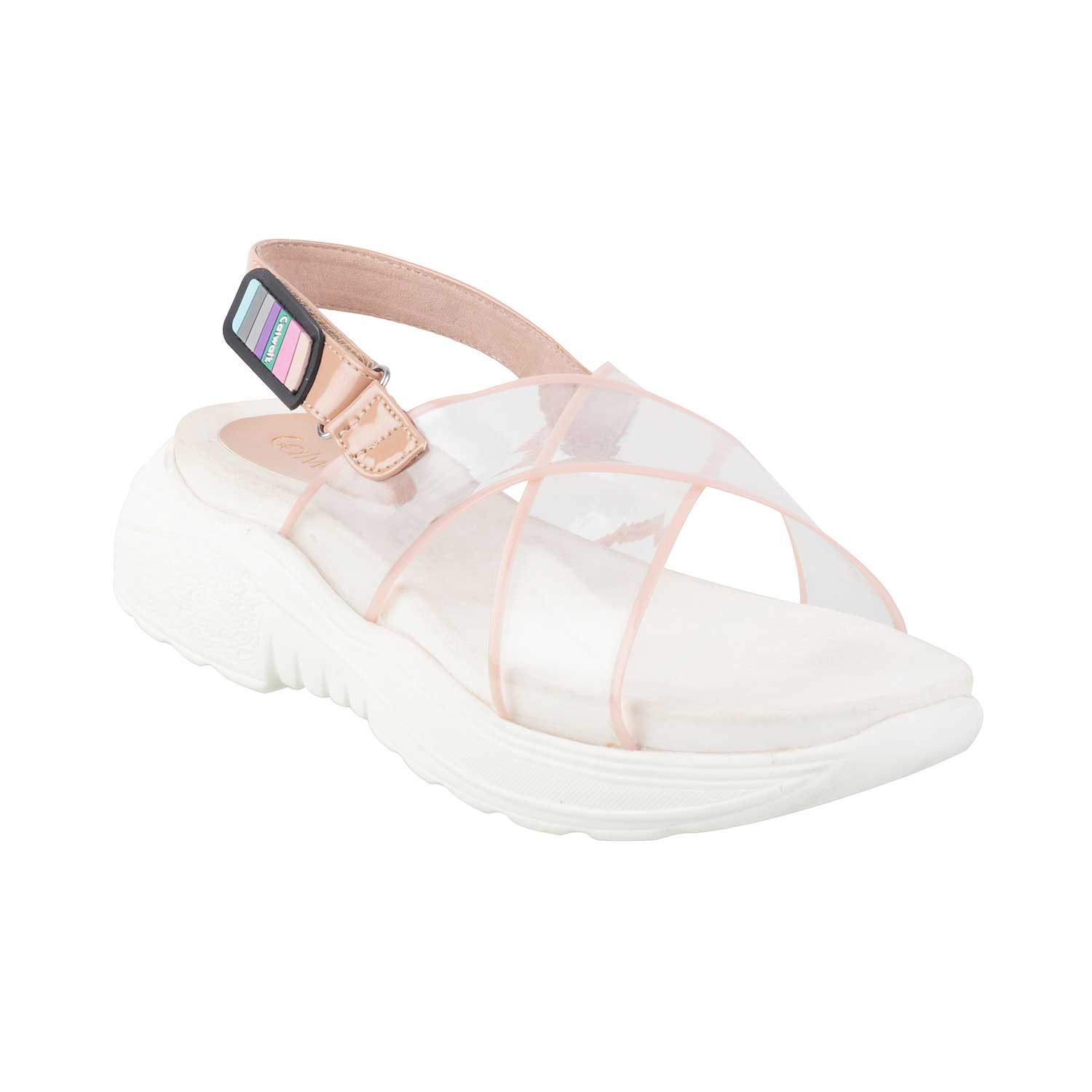 Dual-toned See-through Sandals