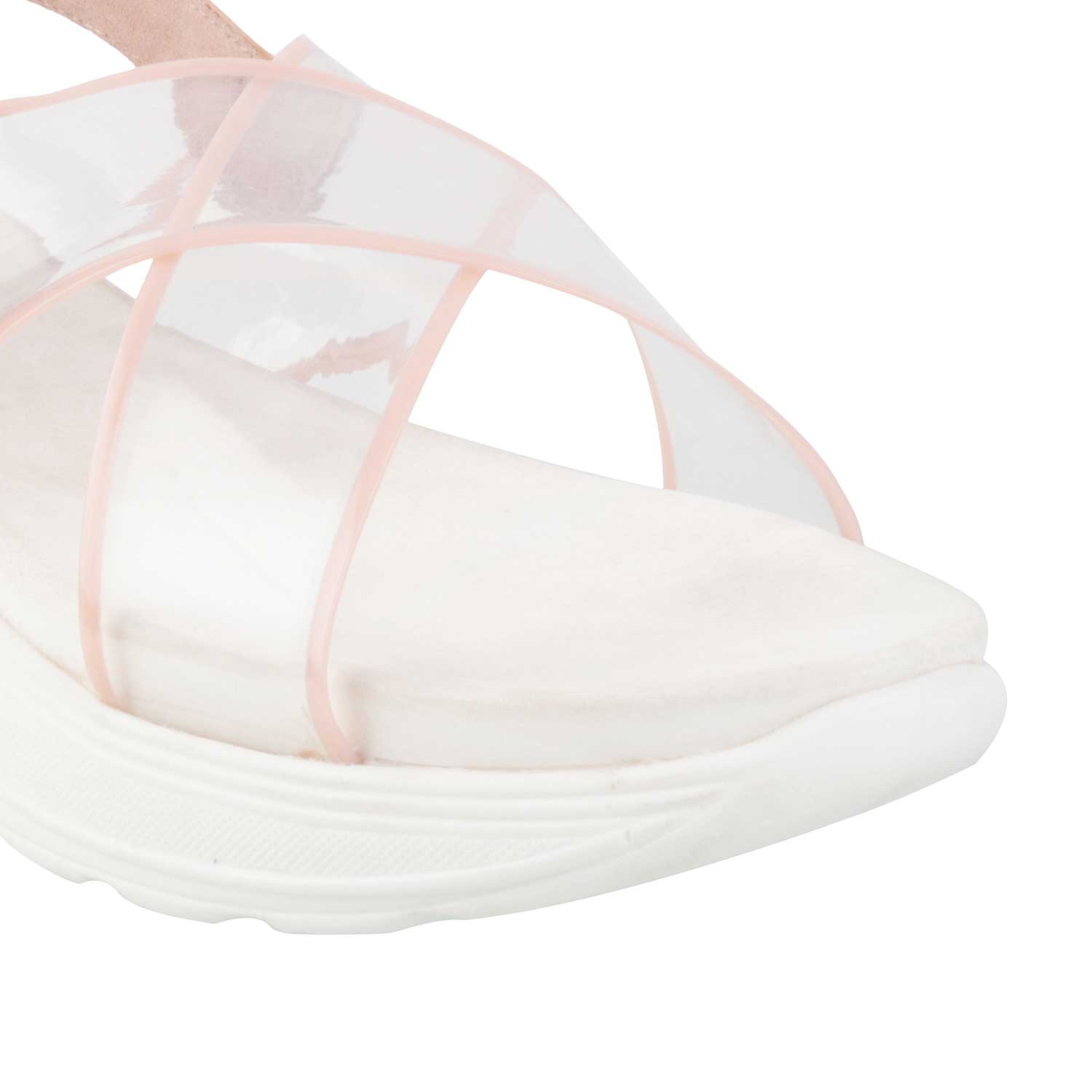 Dual-toned See-through Sandals