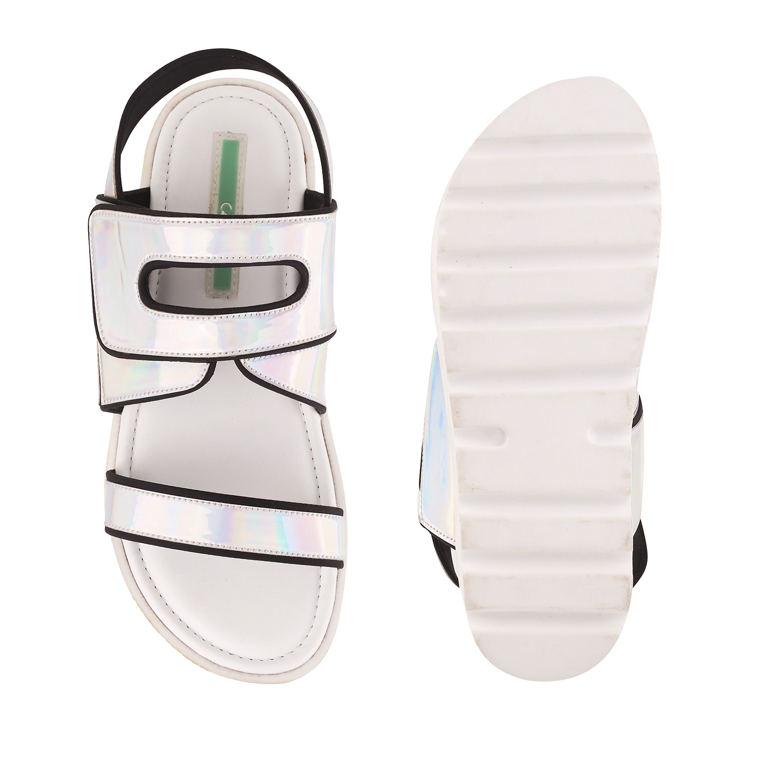 CATWALK | Hologrpahic Flatform Sandals