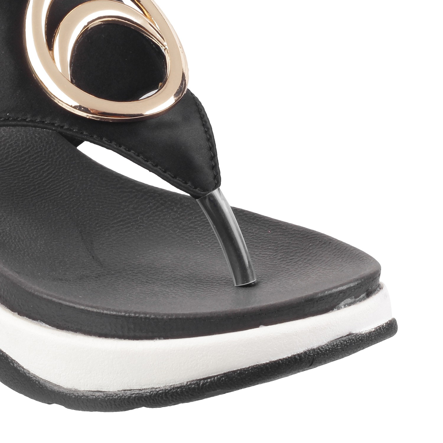 Metal Embellished Thongs