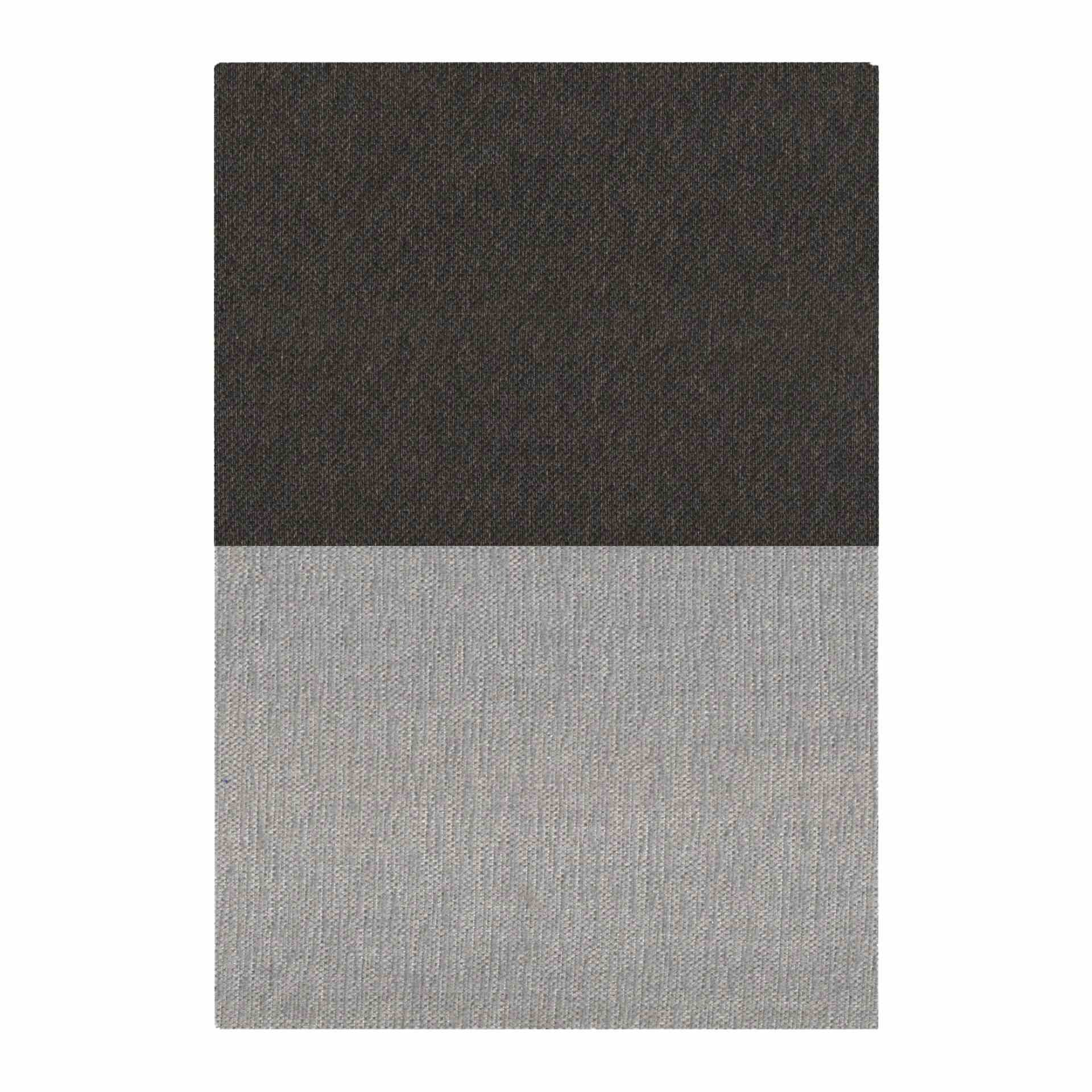 neudot Fabric Comfortable 3 Seater Sofa with Ottoman Finish Color for Living Room/Bedroom/Hall with Padded Cushioned Armrest - Grey & Dark Brown