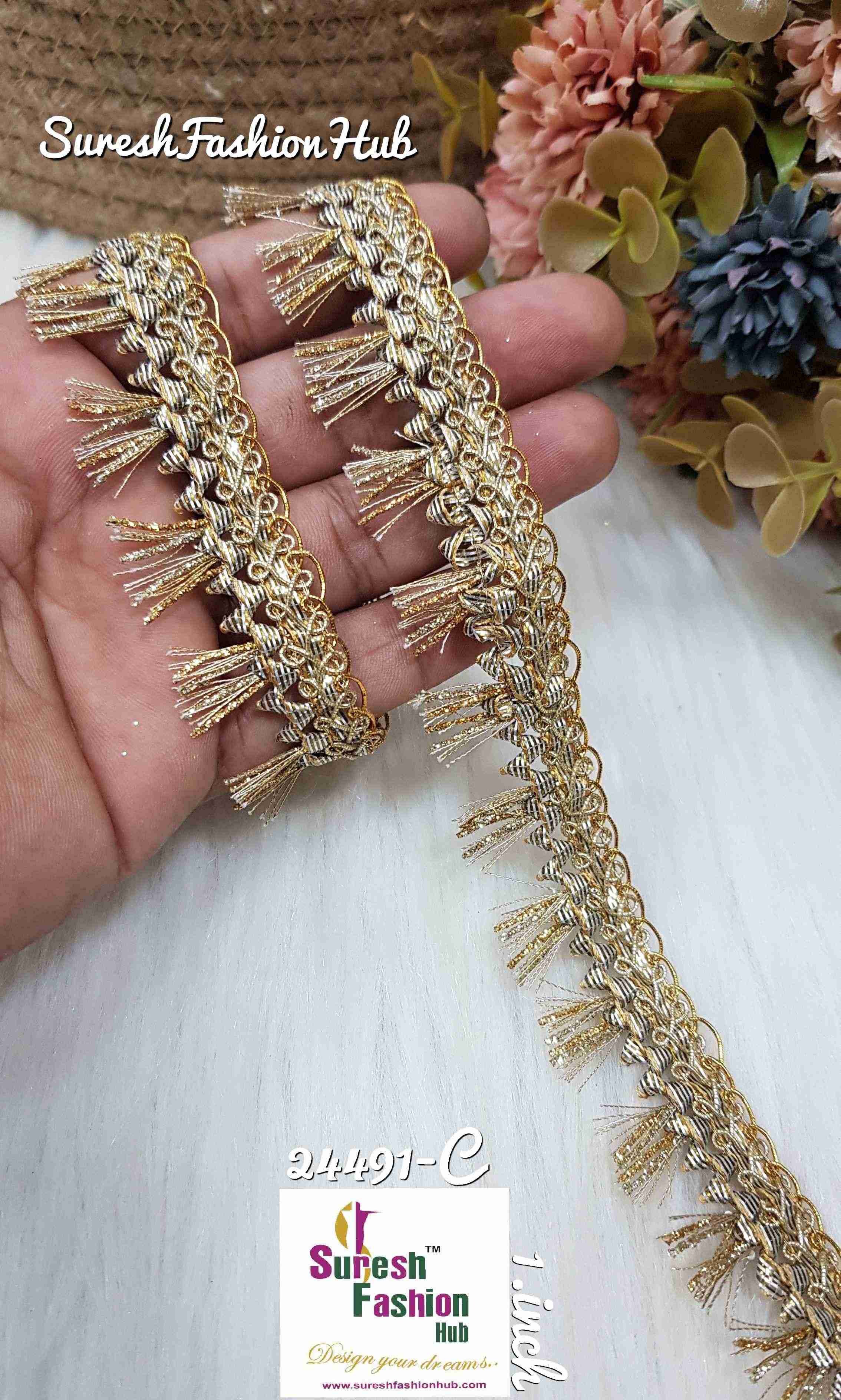 Two-Tond Golden Gleam Gota Zalar lace