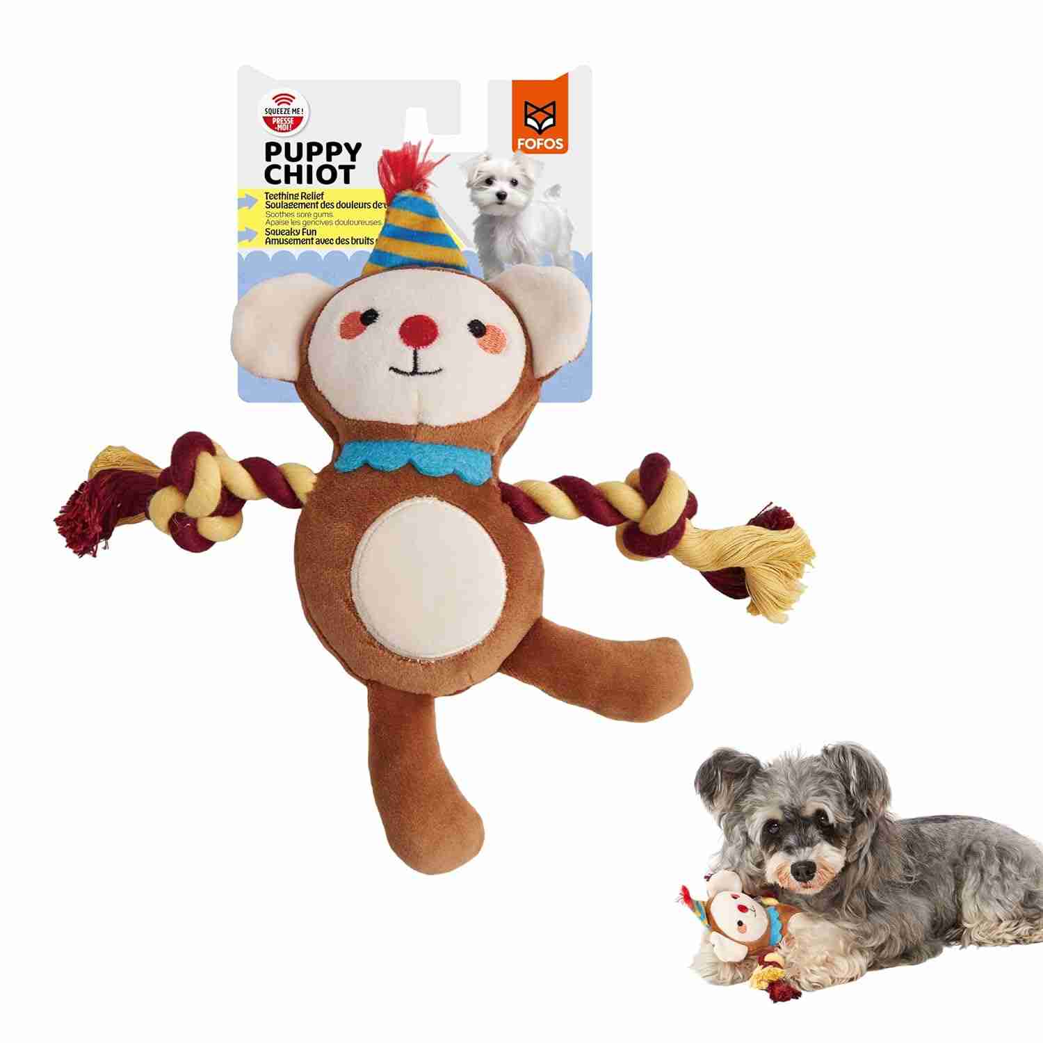 Fofos Fluffy Puppy Toy Monkey