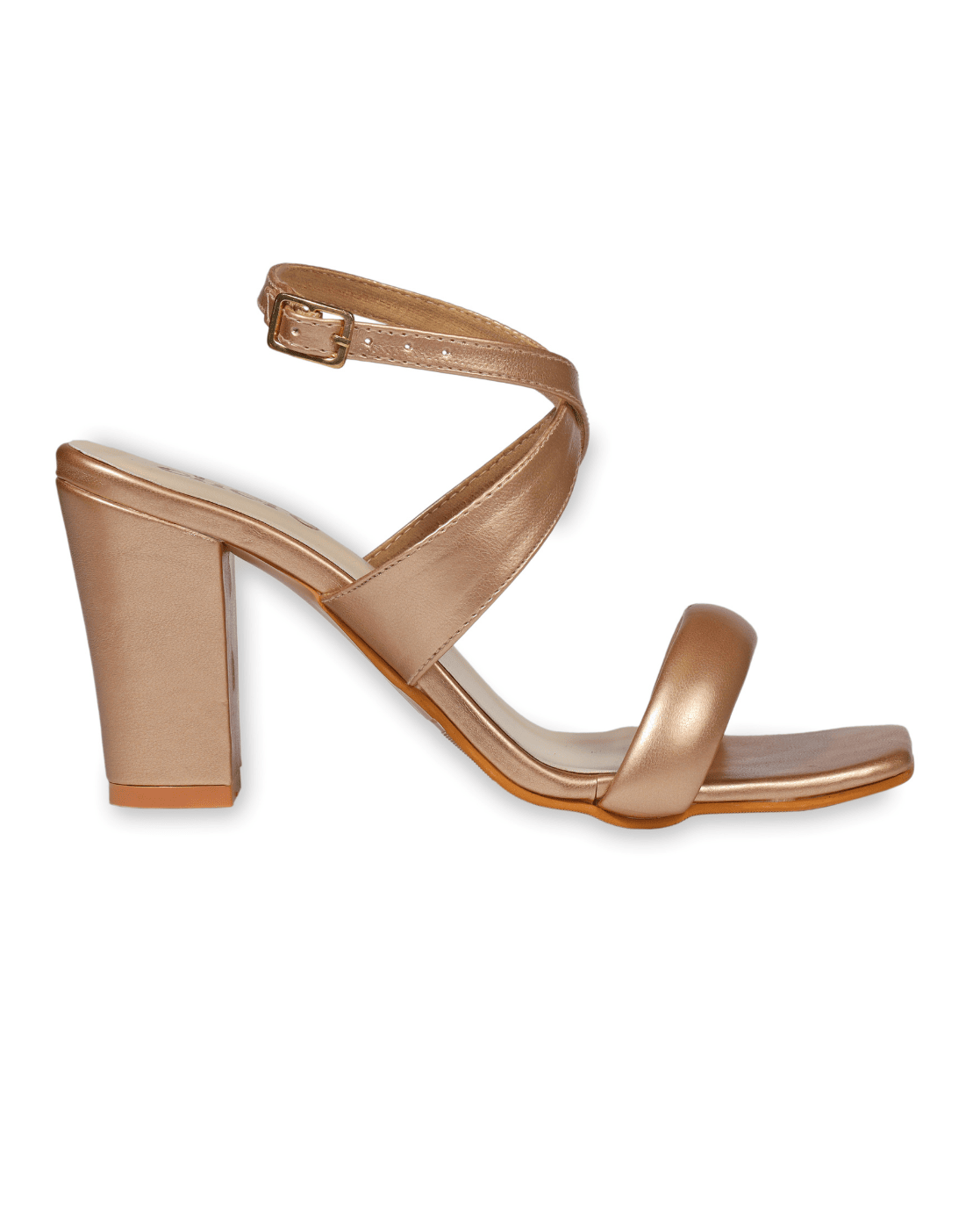 Metallic gold ankle strap heels clearance