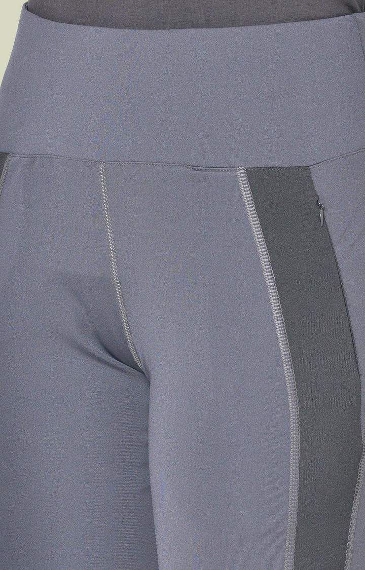 Women's  Black Solid Polyester Tights