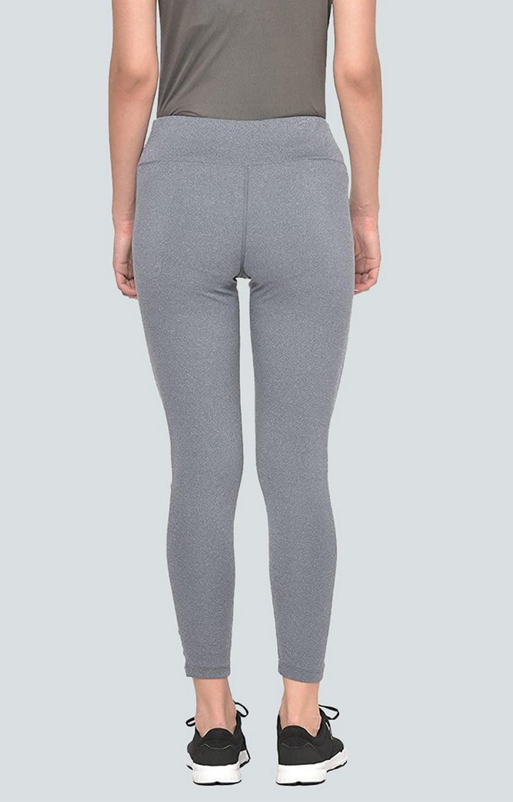 Women's  Green Solid Polyester Tights