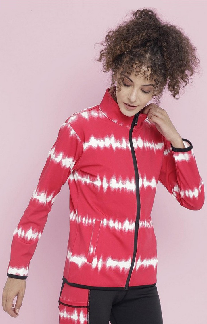 Women's Lightweight Printed Zipper Jacket