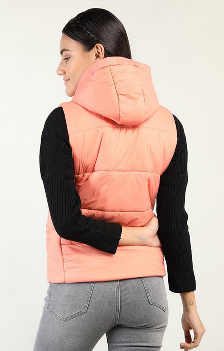 Orange winter vest shop