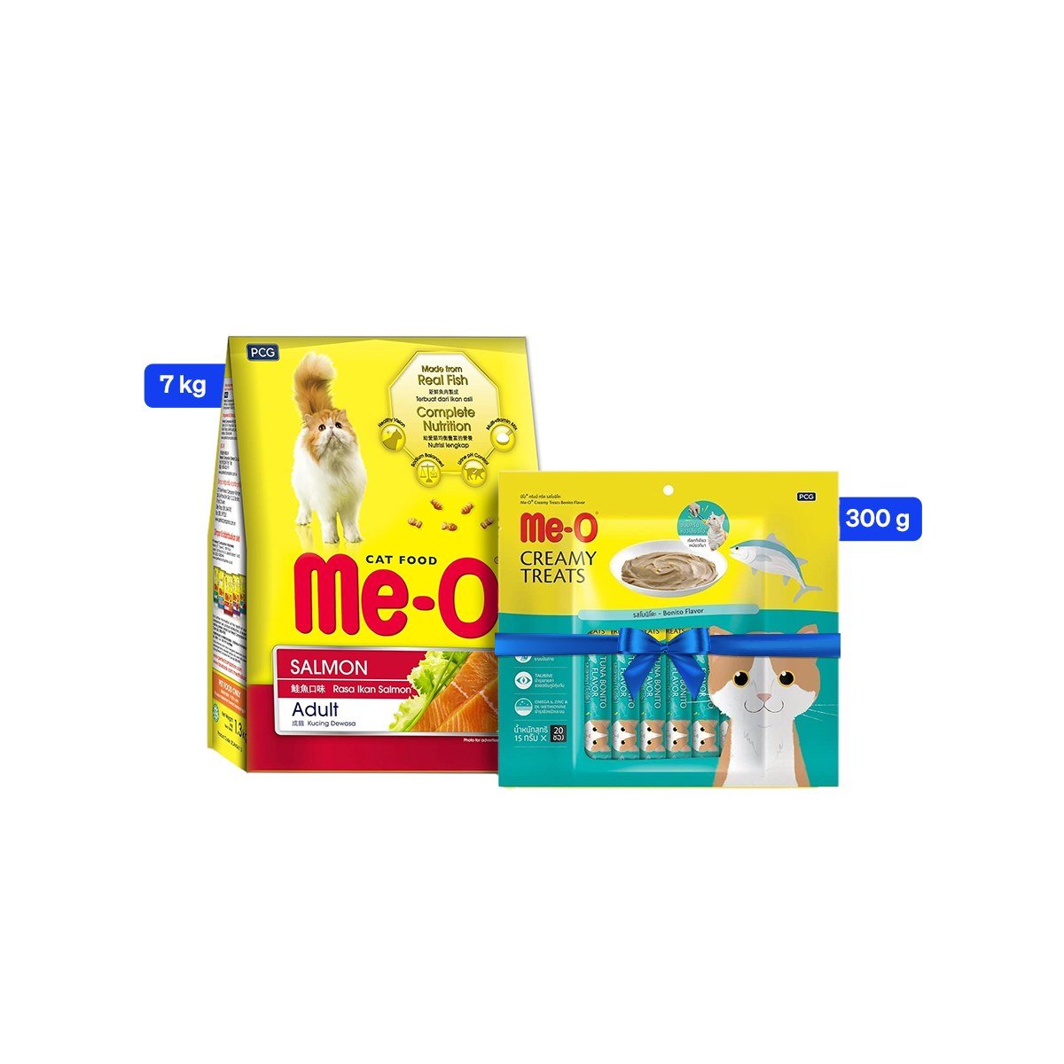 Me O Salmon Adult Dry Cat Food - 7 Kg + Treat