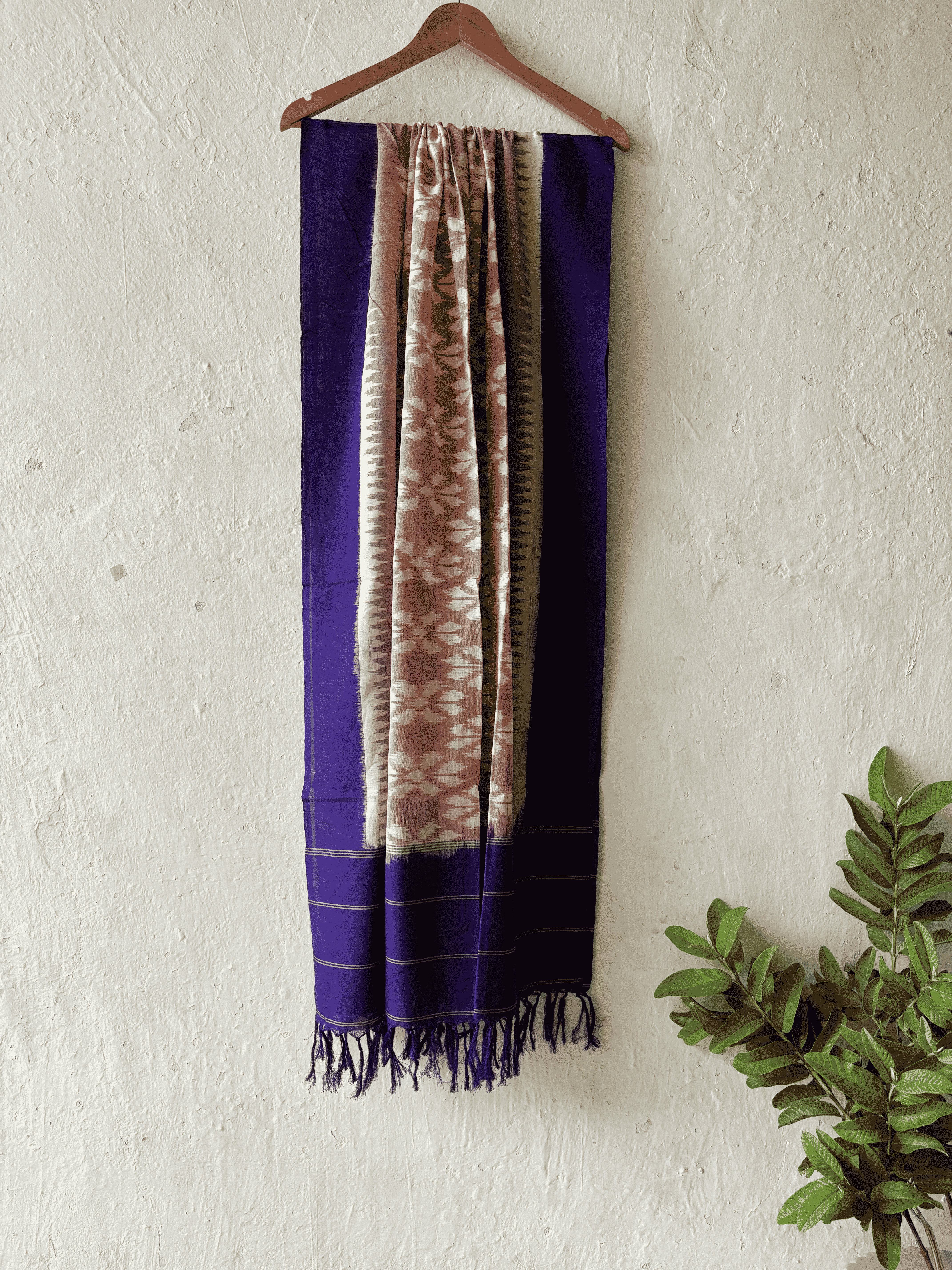 Cotton Flower Ikat Duppata