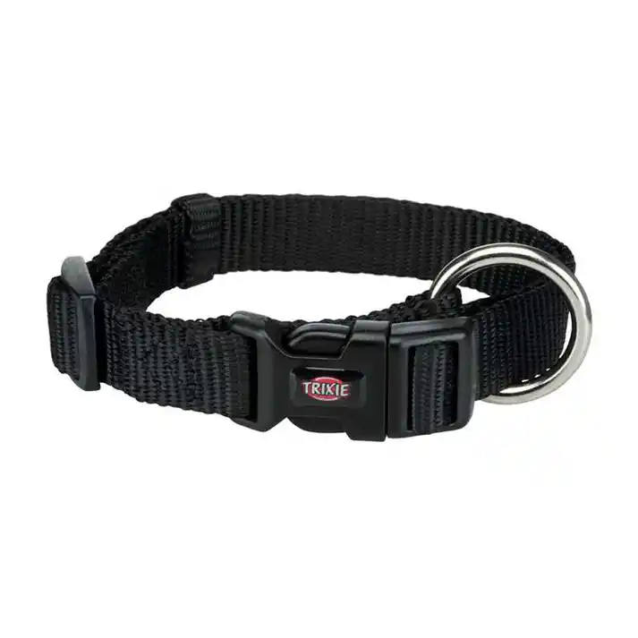 Trixie Premium Collar Jet Black For Dogs