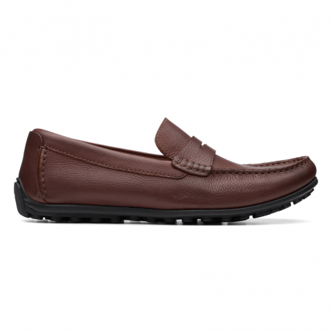 Clarks | Men's Brown Leather Loafers 0