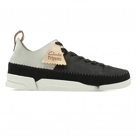 Women's Black Leather Casual Lace-ups