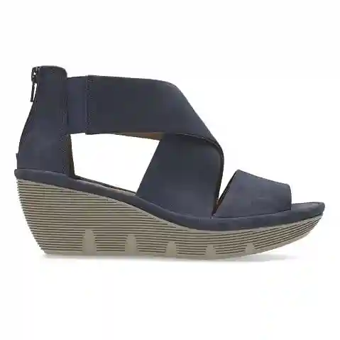 Clarks discount navy wedge