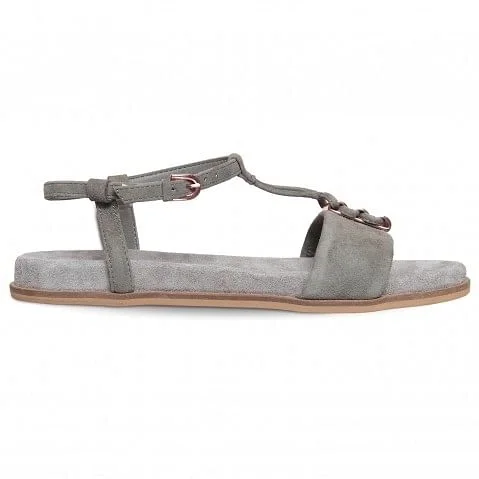 Women's Grey Suede Sandals