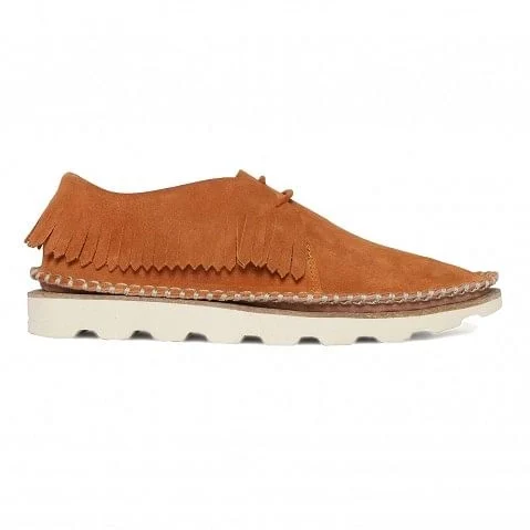 Damara Thrill Dark Tan Suede Casual Lace-ups