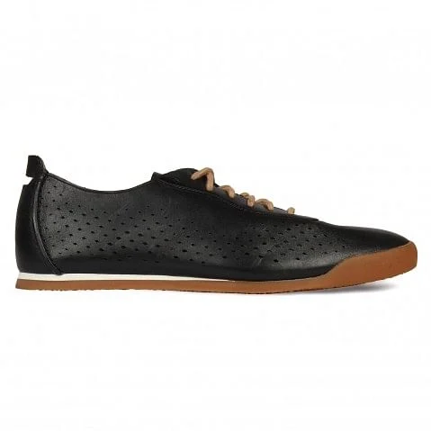 Siddal Run Black Leather Casual Lace-ups