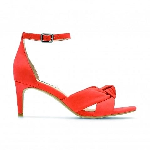 Clarks orange 2024 sandals