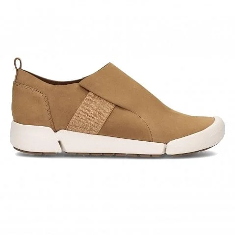 Women's Brown Leather Casual Slip-ons