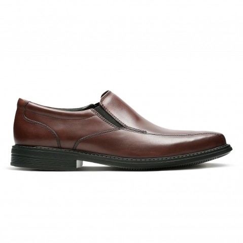 Clarks | Men's Brown Leather Formal Slip-ons 0