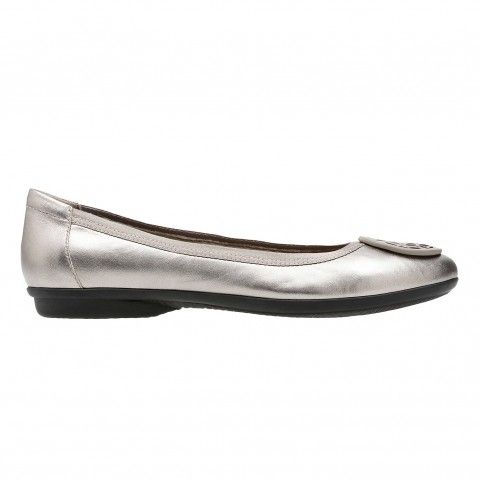 Grey Ballerinas for Women's