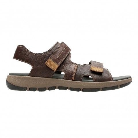 Men s Dark Brown Leather Sandals