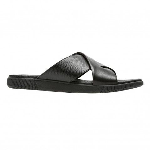Men s Black Leather Sandals