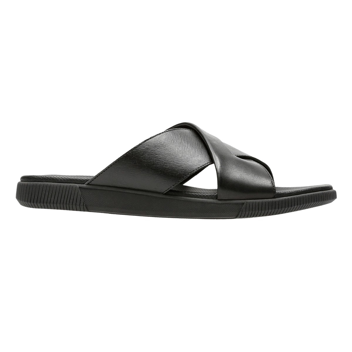 Men s Black Leather Sandals