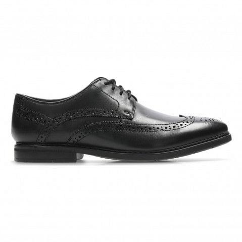Clarks brogues cheap black